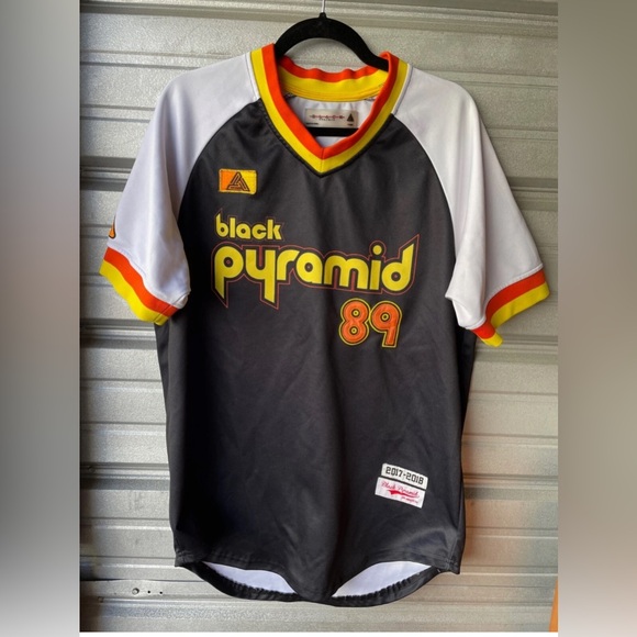 Black Pyramid Other - Black Pyramid 89 2017-2018 Jersey Shirt Men's Medium Black Short Sleeve